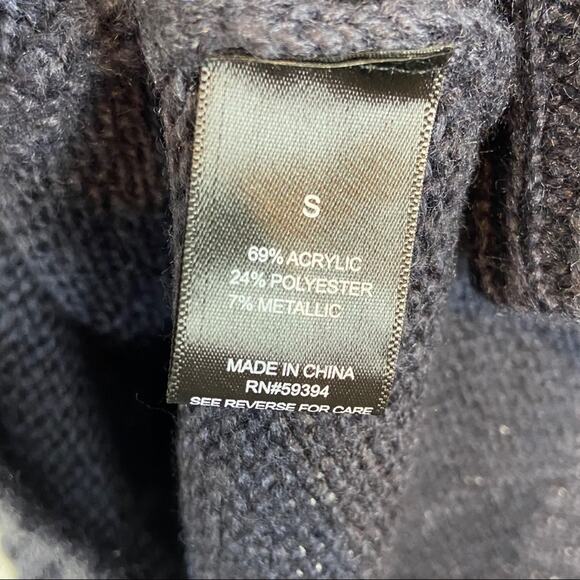 Sequin Sweater Dress Alpine Fair Isle Winter Holiday Solutions Chunky sz S - Picture 9 of 10